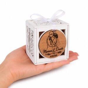 Lembrança Casamento - Caixa Madeira