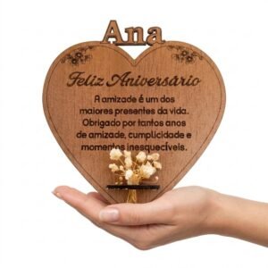 Peça Madeira - Aniversário