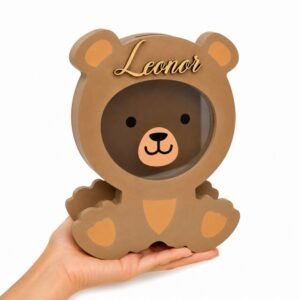 Mealheiro Urso - Nome 3D